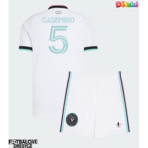 Inter Miami Casemiro #5 Dětské Alternativní dres komplet 2026-27 Krátký Rukáv (+ trenýrky)